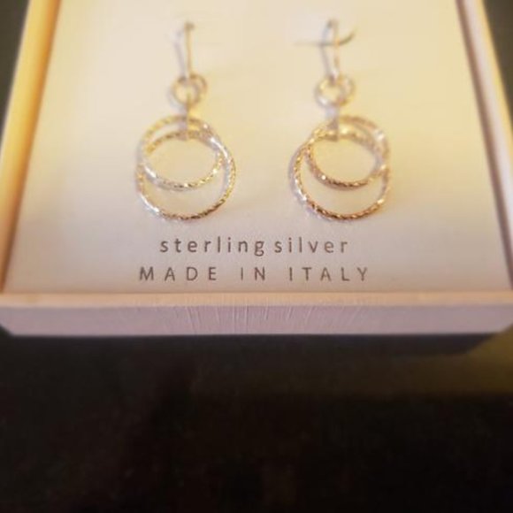 NWT Mia Fiore Multitone Silver Earrings - Picture 3 of 6